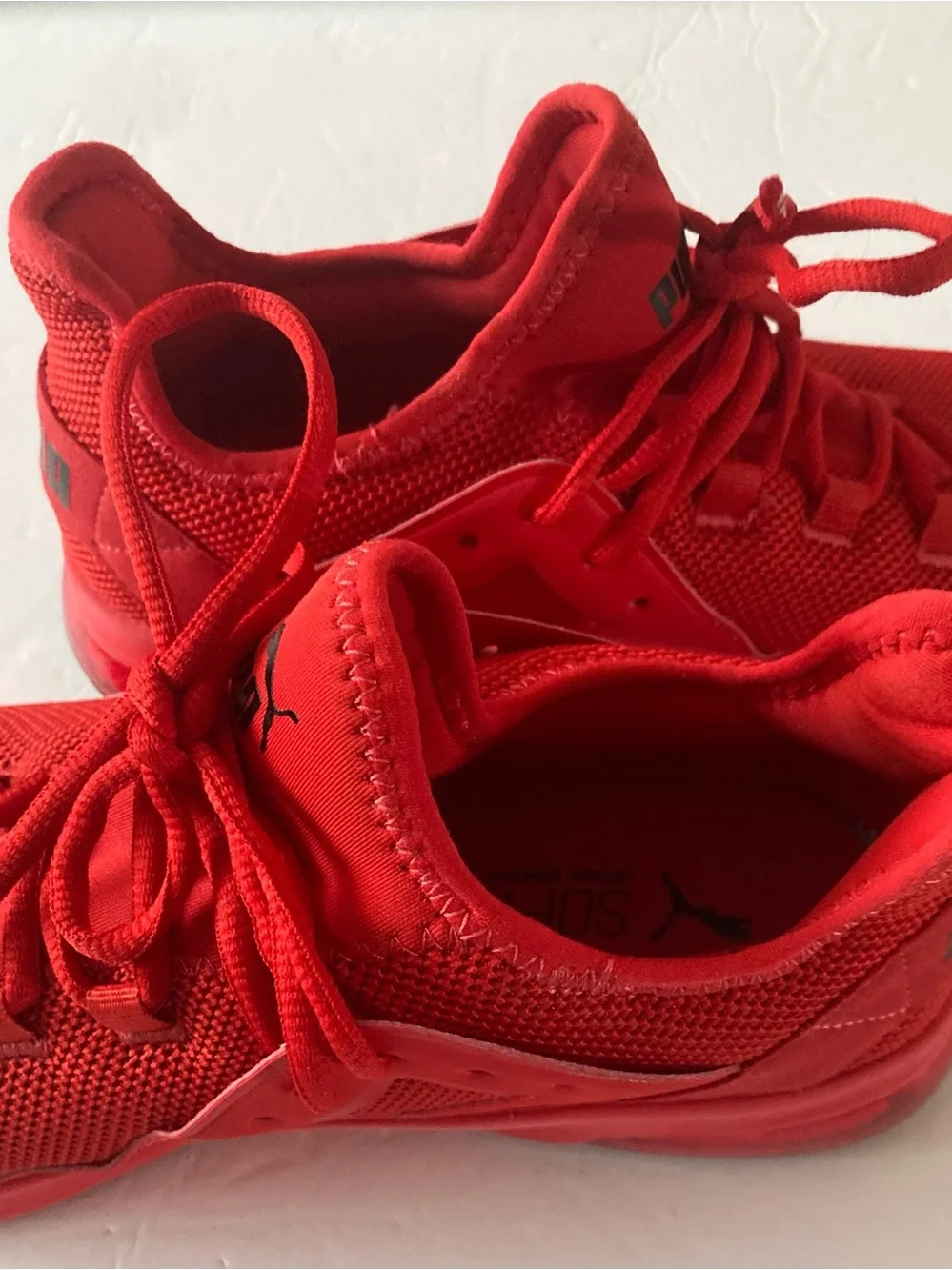 Puma Red Men's SZ 9.5 Athletic Sneakers comfort plus.